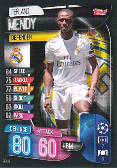 Ferland Mendy Real Madrid 2019/20 Topps Match Attax CL #REA6